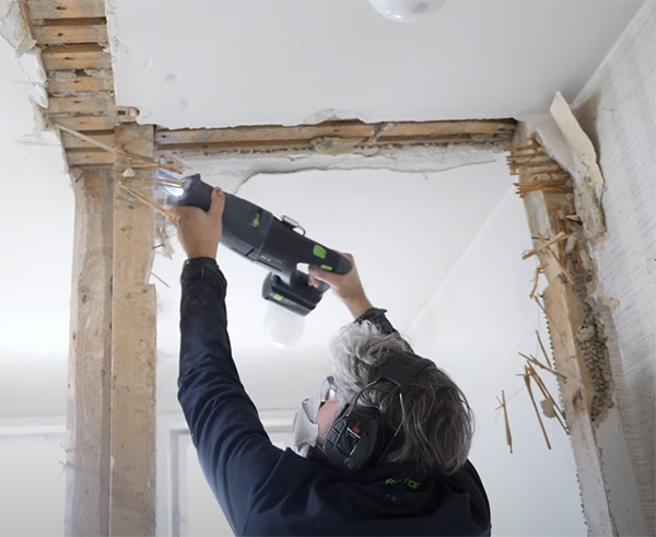Festool Cordless Reciprocating Saw RSC 18 Used for Demo Work