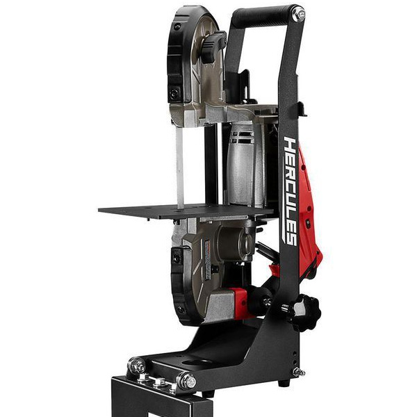 Harbor Freight Hercules Universal Portable Band Saw Stand in Vertical Mode
