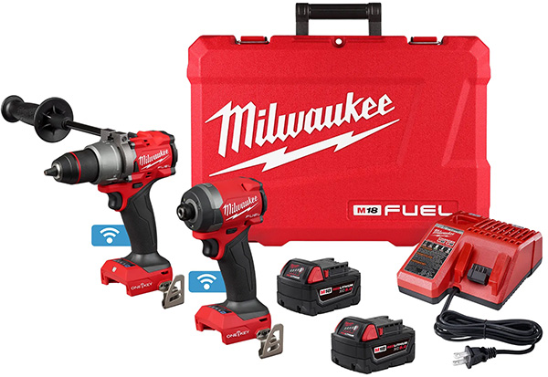 Milwaukee M18 Fuel Cordless Drill and Impact Driver with One-Key Combo Kit 3696-22