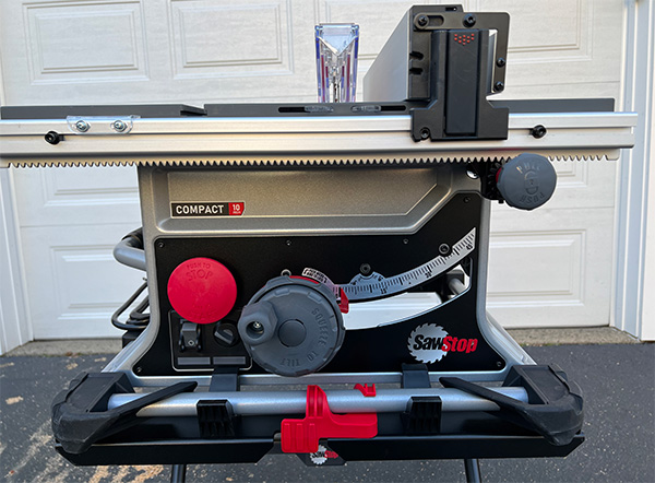 SawStop Compact Table Review Front Controls
